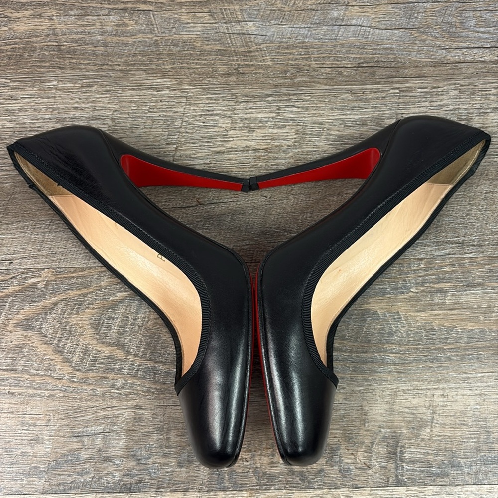 Christian Louboutin Black Classic Kid Folie Pigal EU40 US10 - Picture 7 of 15